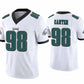 P.Eagles #98 Jalen Carter White Vapor Limited Stitched American Football Jerseys