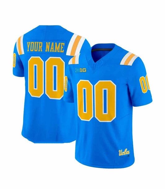 Custom U.Bruins 2025 BIG Ten Blue College Football Stitched American College Jerseys