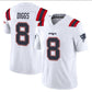 NE.Patriots #8 Stefon Diggs White F.U.S.E. Stitched American Football Jerseys