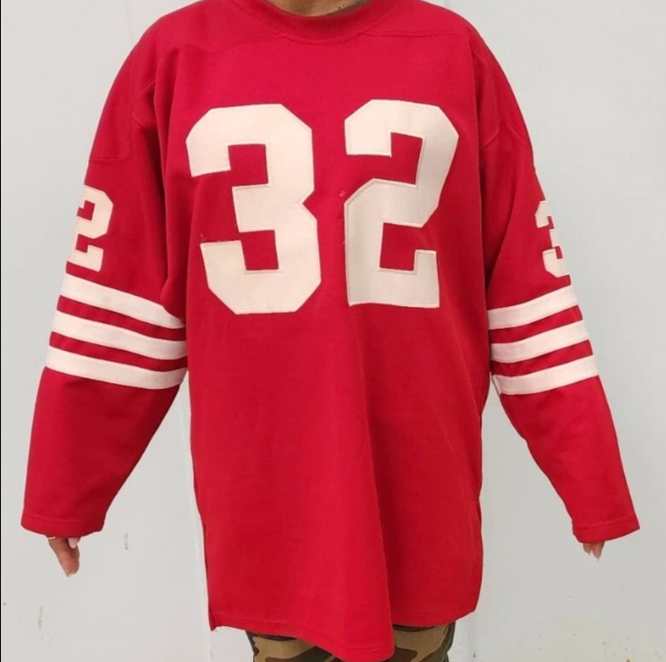 SF.49ers #32 O.j. Simpson Mitchell & Ness Scarlet 1978 Legacy Replica Jersey Stitched American Football Jerseys