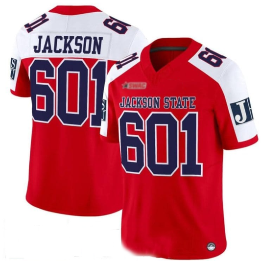 J.State Tigers #601 Jackson Red 2025 Vapor Limited Jersey - All Stitched American College Jerseys