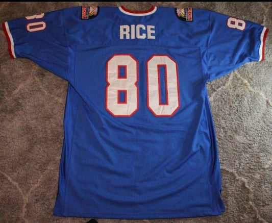 NY.Giants #80 Jerry Rice Mitchell & Ness 1990 Hawaii Pro Bowl Stitched American Football Jerseys