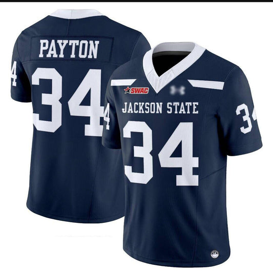 J.State Tigers #34 Walter Payton 2025 Vapor Limited Jersey - All Stitched American College Jerseys