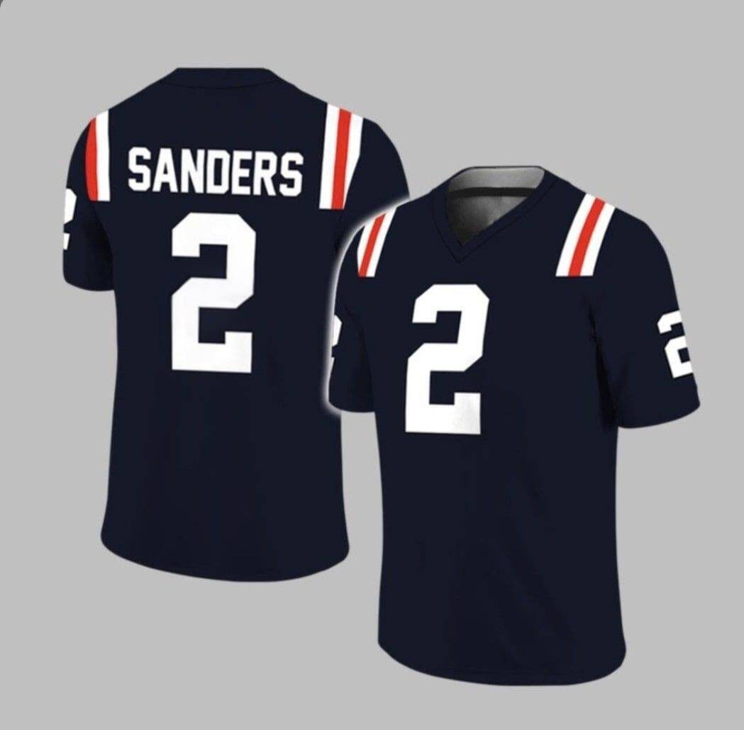 J.State #2 Shedeur Sanders 2025 Stitched American College Jerseys