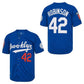 Los Angeles Dodgers #42 Jackie Robinson Blue Retro Baseball Jerseys