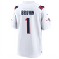 NE.Patriots #1 A.J. Brown White Team Game Stitched American Football Jerseys