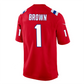 NE.Patriots #1 A.J. Brown Red Team Game Stitched American Football Jerseys