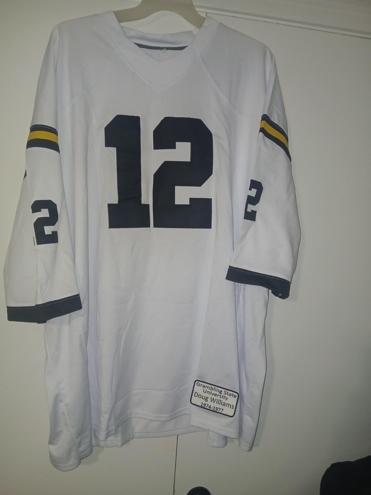 G.State Tigers #12 Doug Williams White Gridiron Legends Football Jersey College Jerseys