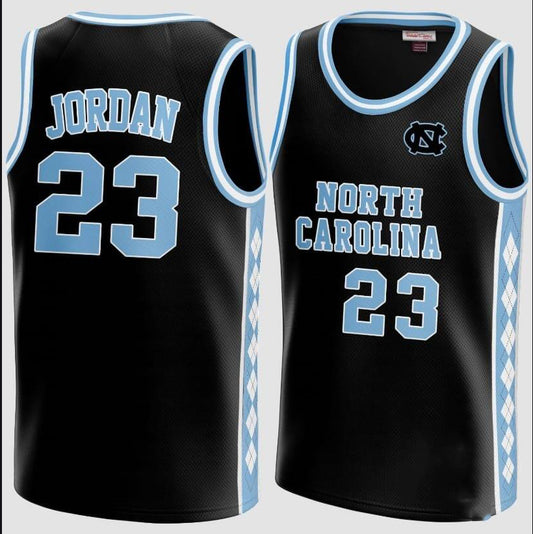 N.Carolina Tar Heels #23 Michael Jordan Black Basketball American College Jerseys