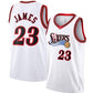PH.76ers #23 LeBron James White Swingman Jersey - Icon Edition Stitched American Basketball Jersey