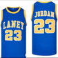 Laney High school  #23 Michael Jordan Blue High School Basketball American Jerseys