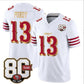 SF.49ers #13 Brock Purdy White Gold 80th Anniversary Patch “Rivalries” 2026 F.U.S.E. Vapor Untouchable Limited Football Stitched Jersey