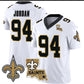 NO.Saints #94 Cameron Jordan White Vapor Limited All Stitched American Football Jersey