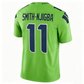 S.Seahawks #11 Jaxon Smith-Njigba Green Vapor F.U.S.E. Limited Stitched Football Jersey