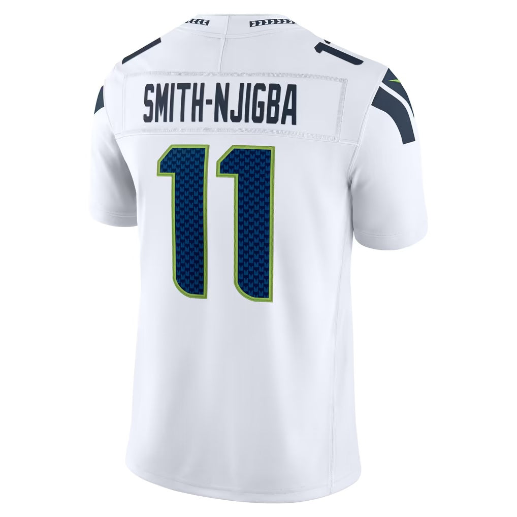 S.Seahawks #11 Jaxon Smith-Njigba White Vapor F.U.S.E. Stitched Limited Football Jersey