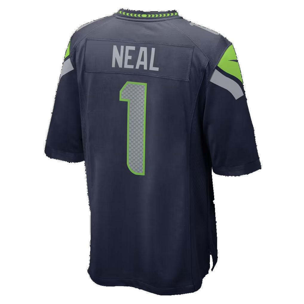 S.Seahawks #1 Julian Neal College Navy Team Game Football Jersey