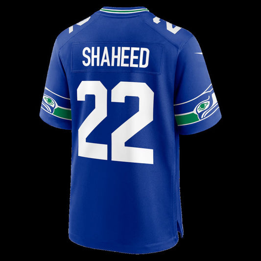 S.Seahawks #22 Rashid Shaheed Royal Alternate Game Stitched American Football Jerseys
