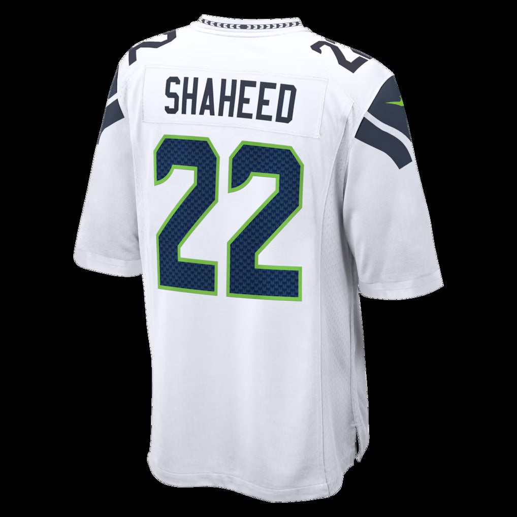 S.Seahawks #22 Rashid Shaheed White Game Stitched American Football Jerseys