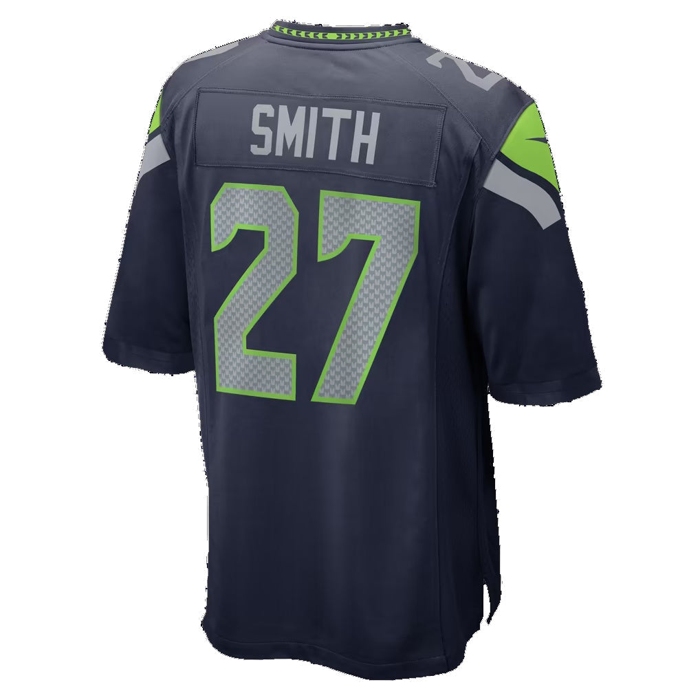 S.Seahawks #27 Avery Smith College Navy Team Game Football Jersey