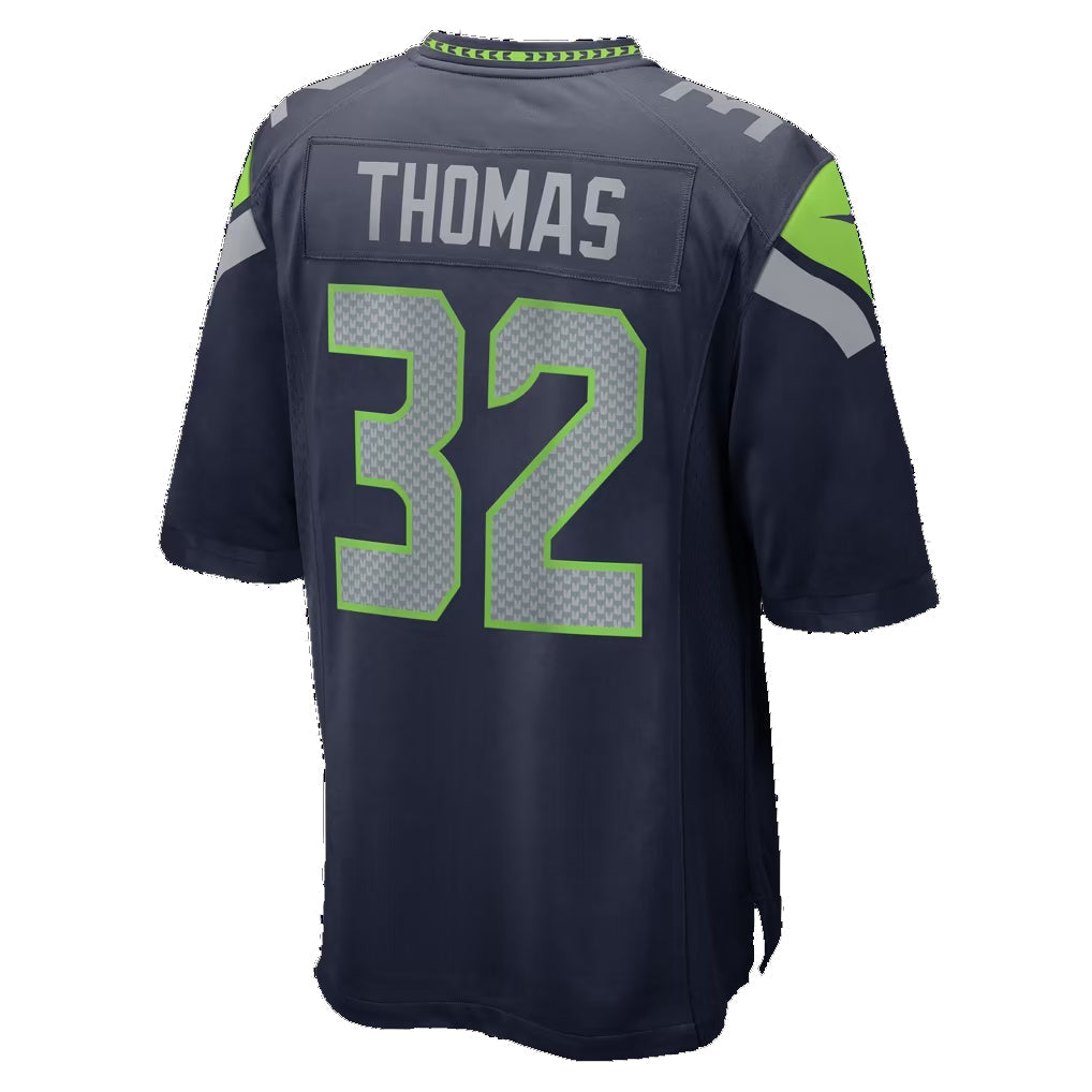 S.Seahawks #32 Drake Thomas College Navy Team Game Football Jersey