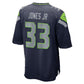 S.Seahawks #33 Velus Jones Jr. College Navy Team Game Football Jersey