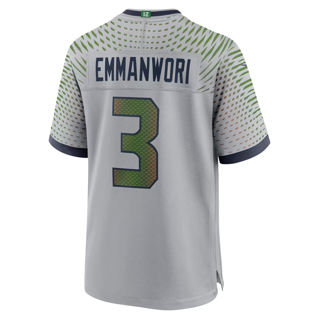 S.Seahawks #3 Nick Emmanwori Gray Puhics Rivalries Collection Game Jersey