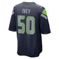 S.Seahawks #50 Jared Ivey College Navy Team Game Football Jersey