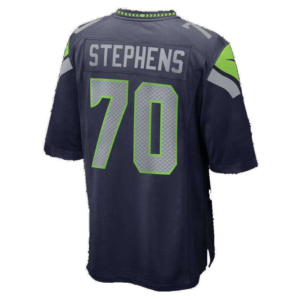 S.Seahawks #70 Beau Stephens College Navy Team Game Football Jersey