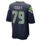 S.Seahawks #79 Amari Kight College Navy Team Game Football Jersey