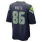 S.Seahawks #86 Ricky White College Navy Team Game Football Jersey