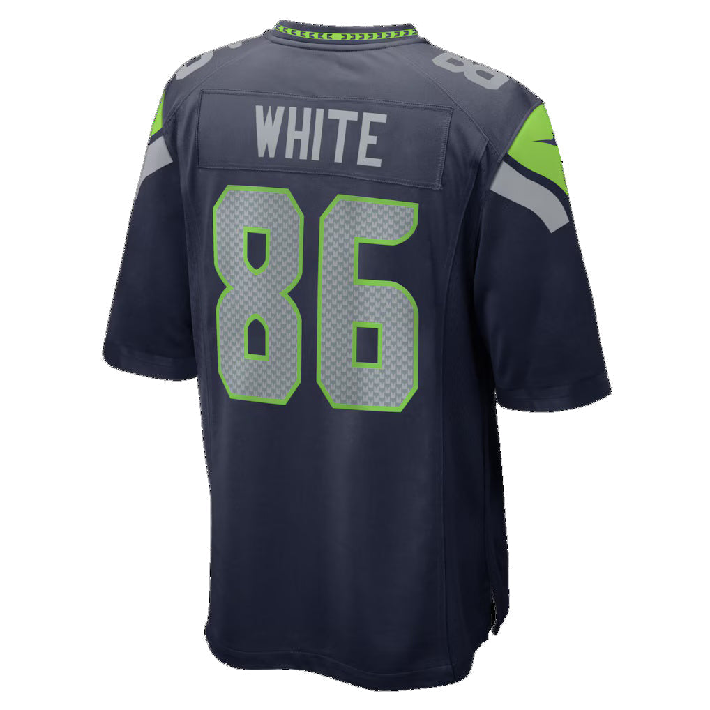 S.Seahawks #86 Ricky White College Navy Team Game Football Jersey