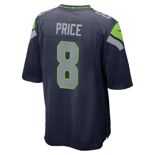 S.Seahawks #8 Jadarian Price College Navy 2026 Draft First Round Pick No. 32 Team Game Stitched American Football Jerseys