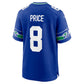 S.Seahawks #8 Jadarian Price Royal Alternate Game Stitched American Football Jerseys