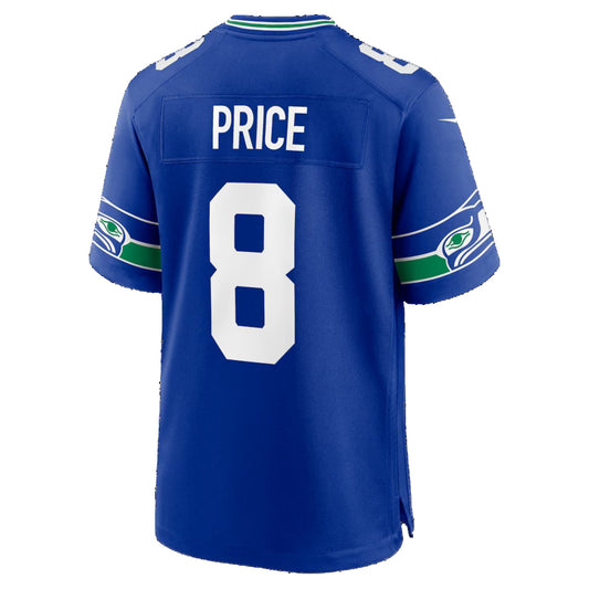S.Seahawks #8 Jadarian Price Royal Alternate Game Stitched American Football Jerseys