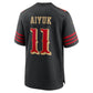 SF.49ers #11 Brandon Aiyuk 2025 Rivalries Collection Game Jersey - Black Stitched American Football Jerseys