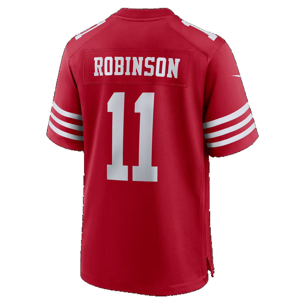 SF.49ers #11 Demarcus Robinson Scarlet Team Game Football Jersey