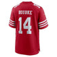 SF.49ers #14 Kurtis Rourke Scarlet Team Game Football Jersey