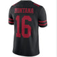 SF.49ers #16 Joe Montana Retired Player Vapor Untouchable Limited Throwback Jersey - Black Stitched American Football Jerseys
