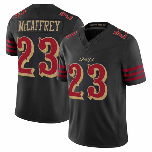 SF.49ers #23 Christian McCaffrey 2025 “Rivalries” Vapor Limited Jersey - All Stitched American Football Jerseys