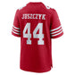 SF.49ers #44 Kyle Juszczyk Scarlet 80th Anniversary Game Football Jersey