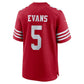 SF.49ers #5 Mike Evans Scarlet Game Stitched American Football Jerseys