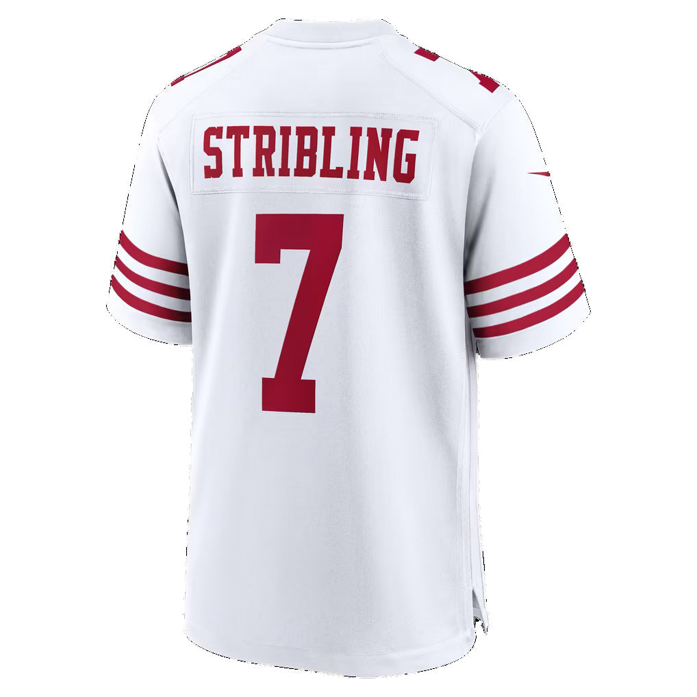 SF.49ers #7 De'Zhaun Stribling Scarlet Alternate Game Football Jersey
