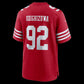 SF.49ers #92 Osa Odighizuwa Scarlet Team Game Stitched Football American Jersey