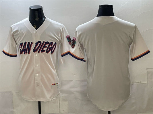 San Diego Padres Blank Cream 2026 City Connect Stadium Stitched Baseball Jersey
