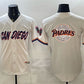 San Diego Padres Team Big Logo Cream 2026 City Connect Stadium Stitched Baseball Jersey