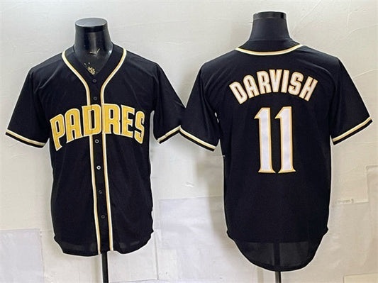San Diego Padres #11 Yu Darvish 2026 Fashion Replica Black Out Stitched Baseball Jersey
