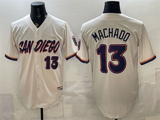 San Diego Padres #13 Manny Machado Cream 2026 City Connect Stadium Stitched Baseball Jersey