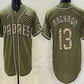 San Diego Padres #13 Manny Machado Olive 2026 Armed Forces Day Jersey