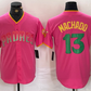 San Diego Padres #13 Manny Machado Pink Cool Base Stitched Baseball Jersey