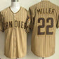 San Diego Padres #22 Mason Miller Khaki Limited Baseball Jersey
